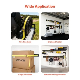 VEVOR Σετ 4 Ράγες Δεσίματος E-Track, 2.3μ, Φορτίο έως 909 κιλά, Κατ... VEVOR Σετ 4 Ράγες Δεσίματος E-Track, 2.3μ, Φορτίο έως 909 κιλά, Κατ...