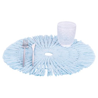 Villa DEste  Σετ 6 τμχ Στρογγυλό πλεκτό σουπλά 38 εκ από χαρτί Pool...