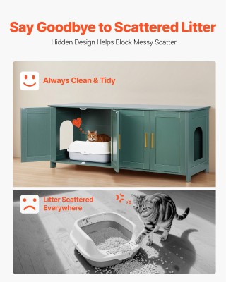 VEVOR Πράσινη Ξύλινη Ντουλάπα Τουαλέτας με 4 Πόρτες & 2 Εισόδους J... VEVOR Πράσινη Ξύλινη Ντουλάπα Τουαλέτας με 4 Πόρτες & 2 Εισόδους J...