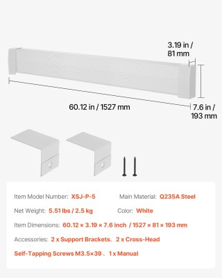 Κάλυμμα Καλοριφέρ Premium από Ατσάλι 1527 x 81 x 193 mm Λευκό DBJRQ... Κάλυμμα Καλοριφέρ Premium από Ατσάλι 1527 x 81 x 193 mm Λευκό DBJRQ...