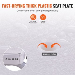 Καθισμα Ντους με Ρυθμιζόμενο Ύψος VEVOR GDSYGZYTLSLBMPECKV0