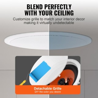 VEVOR 4 Ηχεία Οροφής 8 100W Εντοιχισμού DPXDYSQ8YCSZTSBN5V9 VEVOR 4 Ηχεία Οροφής 8 100W Εντοιχισμού DPXDYSQ8YCSZTSBN5V9