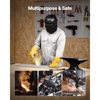 VEVOR Ανθεκτικό στη Φλόγα Μπουφάν Συγκόλλησης 7oz FR Βαμβάκι Μέγεθο...