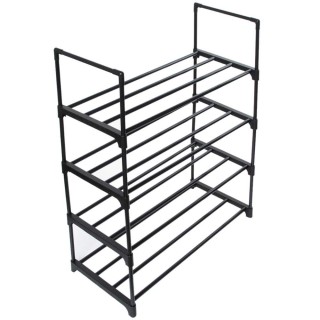 BAKAJI Συμπαγής Παπουτσοθήκη 4 Ραφιών από Ατσάλι για Εξοικονόμηση Χ... BAKAJI Συμπαγής Παπουτσοθήκη 4 Ραφιών από Ατσάλι για Εξοικονόμηση Χ...