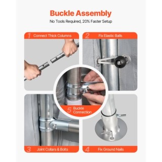 VEVOR Υπαίθριο Στέγαστρο Αποθήκευσης 8x8 ft Αδιάβροχο Στέγαστρο Οχή... VEVOR Υπαίθριο Στέγαστρο Αποθήκευσης 8x8 ft Αδιάβροχο Στέγαστρο Οχή...