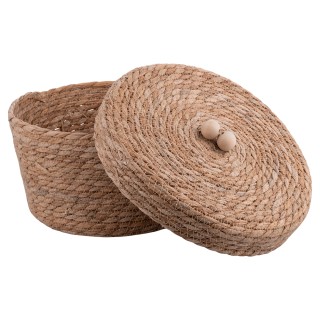 Galileo Πολυχρηστικό καλάθι με καπάκι πλεγμένο από φυσικές ίνες 27x... Galileo Πολυχρηστικό καλάθι με καπάκι πλεγμένο από φυσικές ίνες 27x...