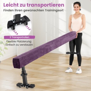 Costway Ρυθμιζόμενη Δοκός Ισορροπίας Μεταβλητό Ύψος 226 εκ., Μωβ α... Costway Ρυθμιζόμενη Δοκός Ισορροπίας Μεταβλητό Ύψος 226 εκ., Μωβ α...