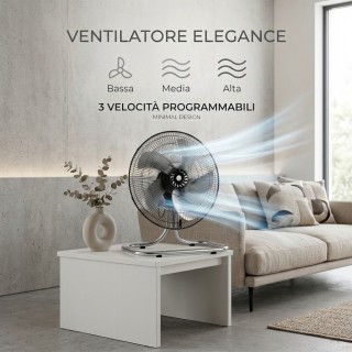 BAKAJI Ανεμιστήρας Manila 3 σε 1 με Ατσάλινες Πτέρυγες, Περιστρεφόμ...