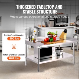 Επαγγελματικός Πάγκος Εργασίας Ανοξείδωτος 30x48 VEVOR  CFBXGGZTSBT...