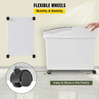 VEVOR Κάδοι Αποθήκευσης Υλικών 33L με Ρόδες και Καπάκι, 3τμχ MX40Q... VEVOR Κάδοι Αποθήκευσης Υλικών 33L με Ρόδες και Καπάκι, 3τμχ MX40Q...