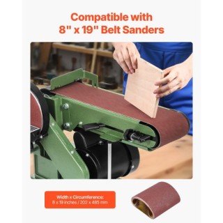 VEVOR Ταινίες Λείανσης 202mm x 485mm, 80 Κόκκοι Αλουμινίου Οξειδίου... VEVOR Ταινίες Λείανσης 202mm x 485mm, 80 Κόκκοι Αλουμινίου Οξειδίου...