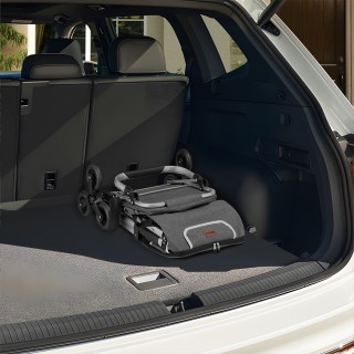 BAKAJI Καρότσι Μεταφοράς Εμπορευμάτων με Ρόδες 56L Γκρι Θερμική Τσά...