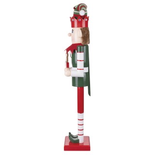Galileo Ξύλινος χριστουγεννιάτικος καρυοθραύστης ύψους 80 εκ Elfo S...