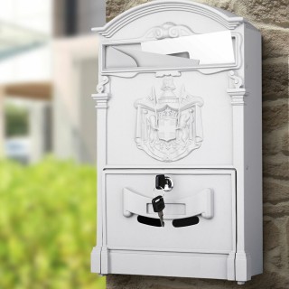 BAKAJI Γραμματοκιβώτιο Τοίχου Αλουμινίου Εξωτερικού Χώρου με Κλειδ... BAKAJI Γραμματοκιβώτιο Τοίχου Αλουμινίου Εξωτερικού Χώρου με Κλειδ...