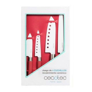 Σετ 4 Μαχαιριών Cecotec Santoku με Κεραμική Επίστρωση CEC-01003 Σετ 4 Μαχαιριών Cecotec Santoku με Κεραμική Επίστρωση CEC-01003