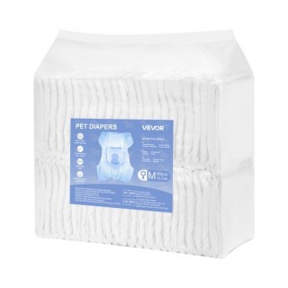 VEVOR Υπερ-Απορροφητικές Πάνες Μίας Χρήσης για Θηλυκούς Σκύλους Μέγ... VEVOR Υπερ-Απορροφητικές Πάνες Μίας Χρήσης για Θηλυκούς Σκύλους Μέγ...