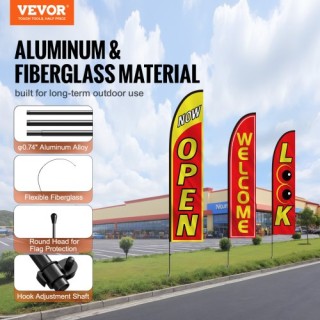 Σημαία VEVOR Open για Επιχειρηματική Διαφήμιση QGYMQGQWAOPP37QX0V0 Σημαία VEVOR Open για Επιχειρηματική Διαφήμιση QGYMQGQWAOPP37QX0V0