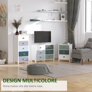 Κινητό Συρταριέρα με 5 Χρωματιστά Συρτάρια 45 x 30 x 95,4cm Πολύχρω... Κινητό Συρταριέρα με 5 Χρωματιστά Συρτάρια 45 x 30 x 95,4cm Πολύχρω...