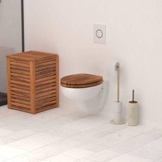 5FIVE Simply smart Πιγκάλ Τουαλέτας Εκρού με Εφέ Μαρμάρου και Ξύλιν...