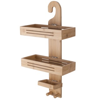 Galileo Οργανωτής ντουζιέρας με γάντζο 3 ράφια σε μπαμπού 30x145x58...