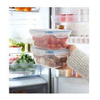 Σετ 6 Πλαστικά Δοχεία Φαγητού 1L με Καπάκια 19.5 x 7.6 x 13cm - Διά...