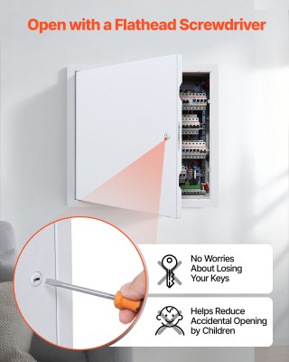 VEVOR Πόρτα Επίσκεψης Γυψοσανίδας 39x39 εκ. Γαλβανισμένο Ατσάλι Λευ...