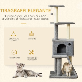 PawHut Δέντρο για γρατζούνισμα πολλαπλών επιπέδων με σπιτάκι, σκάλα... PawHut Δέντρο για γρατζούνισμα πολλαπλών επιπέδων με σπιτάκι, σκάλα...