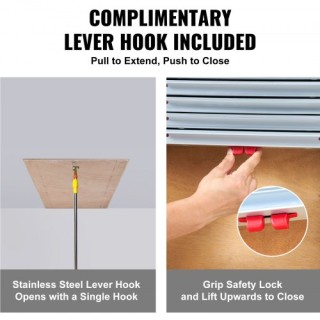 Τηλεσκοπική Σκάλα Σοφίτας VEVOR, 350lb, 39.37 x 23.6, Αλουμινίου, 9... Τηλεσκοπική Σκάλα Σοφίτας VEVOR, 350lb, 39.37 x 23.6, Αλουμινίου, 9...