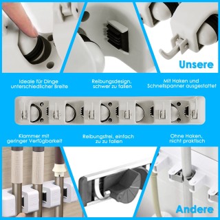 Costway  Πολυλειτουργική Επιτοίχια Βάση Οργάνωσης με 5 Θέσεις και 6...