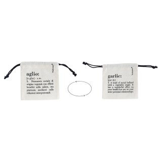 Villa dEste Home Διπλής Όψης Βαμβακερό Σακουλάκι για Σκόρδο με Δέσι...