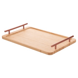 Villa DEste  Ορθογώνιος δίσκος 40x25 εκ από μπαμπού με χερούλια σε ...