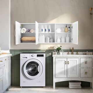 VEVOR Ντουλάπι Κουζίνας 2 Επιπέδων με 3 Πόρτες Λευκό XYFJSM54INCHBD... VEVOR Ντουλάπι Κουζίνας 2 Επιπέδων με 3 Πόρτες Λευκό XYFJSM54INCHBD...