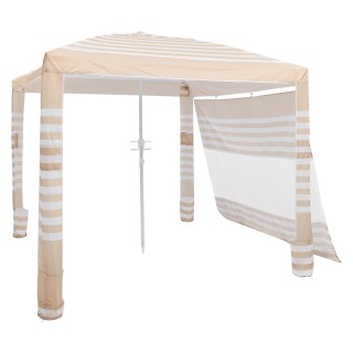 VEVOR Φορητό Σκίαστρο Παραλίας με Πλευρικό Τοίχο 2.4 x 2.4 m, Προστ...
