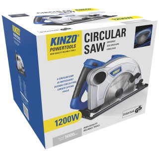 KINZO Κυκλικό Πριόνι με Παράλληλο Οδηγό 230V, 1200W – Ιδανικό για Α...