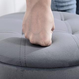 HOMCOM Ρυθμιζόμενο σε Ύψος Σκαμπό Μπαρ με Χώρο Αποθήκευσης, Περιστρ...