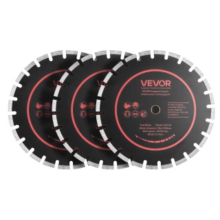 VEVOR Σετ Διαμαντόδισκων 359 mm 3 τμχ, Φ25,4 mm, για Σκυρόδεμα και ... VEVOR Σετ Διαμαντόδισκων 359 mm 3 τμχ, Φ25,4 mm, για Σκυρόδεμα και ...