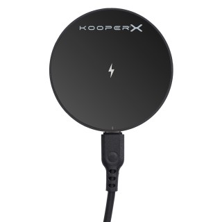 Kooper Μαγνητικός Ασύρματος Φορτιστής Γρήγορης Φόρτισης 15W Μαύρος ...