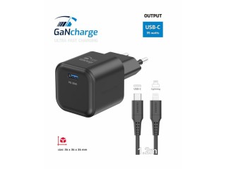 SWISSTEN Μικρό και Ισχυρό Πολλαπλό GaN Δίκτυο Φορτίου 35W με USB-C ...