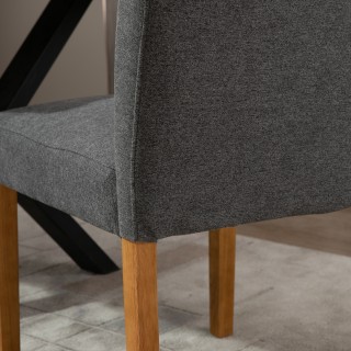 HOMCOM Σετ 2 Καρέκλες Τραπεζαρίας με Ψηλή Πλάτη και Ξύλινα Πόδια, ... HOMCOM Σετ 2 Καρέκλες Τραπεζαρίας με Ψηλή Πλάτη και Ξύλινα Πόδια, ...