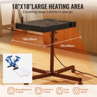 VEVOR Στεγνωτήρας Μεταξοτυπίας 18x18 για Μπλουζάκια DXSWBHGJ18X1RD... VEVOR Στεγνωτήρας Μεταξοτυπίας 18x18 για Μπλουζάκια DXSWBHGJ18X1RD...