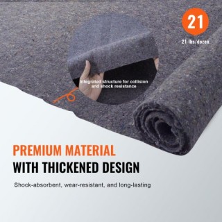 Κουβέρτες Μετακόμισης VEVOR, 72 x 54, 21 lbs/dz, 24 Τεμάχια, Επαγγε... Κουβέρτες Μετακόμισης VEVOR, 72 x 54, 21 lbs/dz, 24 Τεμάχια, Επαγγε...