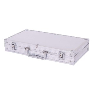 Costway Σετ Πόκερ 300 Τσιπ με Αλουμινένια Θήκη - Ασημί TY565432SL