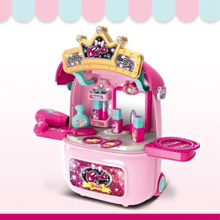 BAKAJI Καροτσάκι Βαλίτσα Μακιγιάζ Κοριτσιού Σετ Ομορφιάς Αξεσουάρ Π... BAKAJI Καροτσάκι Βαλίτσα Μακιγιάζ Κοριτσιού Σετ Ομορφιάς Αξεσουάρ Π...