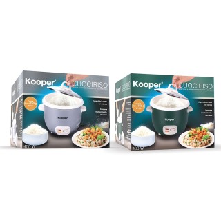Kooper Βραστήρας Ρυζιού 400W από ανοξείδωτο ατσάλι με  2 λειτουργίε...