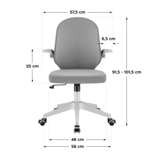 MarkAdler Περιστρεφόμενη Καρέκλα Junior 4.0 Γκρι 5903796017823 MarkAdler Περιστρεφόμενη Καρέκλα Junior 4.0 Γκρι 5903796017823