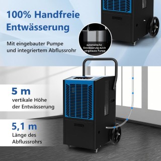 Costway 66 L Αφυγραντήρας με Χρονοδιακόπτη 24 ωρών & Αυτόματη Απόψυ...