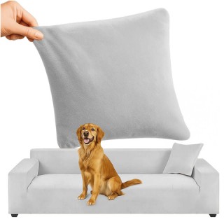 Ruhhy Γωνιακό Κάλυμμα Καναπέ - Ανοιχτό Γκρι Ελαστικό Βελούδο 190 - ... Ruhhy Γωνιακό Κάλυμμα Καναπέ - Ανοιχτό Γκρι Ελαστικό Βελούδο 190 - ...