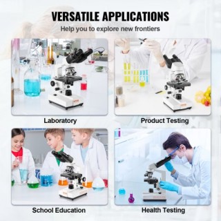 Διόφθαλμο Μικροσκόπιο VEVOR 40X-2500X με Διπλό Μηχανικό Στάδιο FSX... Διόφθαλμο Μικροσκόπιο VEVOR 40X-2500X με Διπλό Μηχανικό Στάδιο FSX...