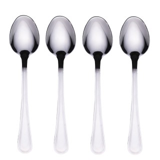 Villa dEste Home Σετ 4 Κουταλιών από Ανοξείδωτο Ατσάλι 1810, Ασημί ...