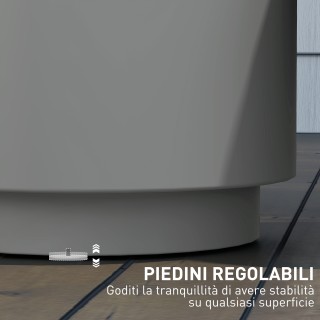 HOMCOM Πολυχρηστικό Τραπέζι με Κάδο Πάγου και Καπάκι, από Τσιμέντο ...